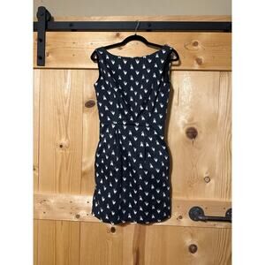 Liz Alig Sleeveless Dress Heart Grey Patterned Womens S